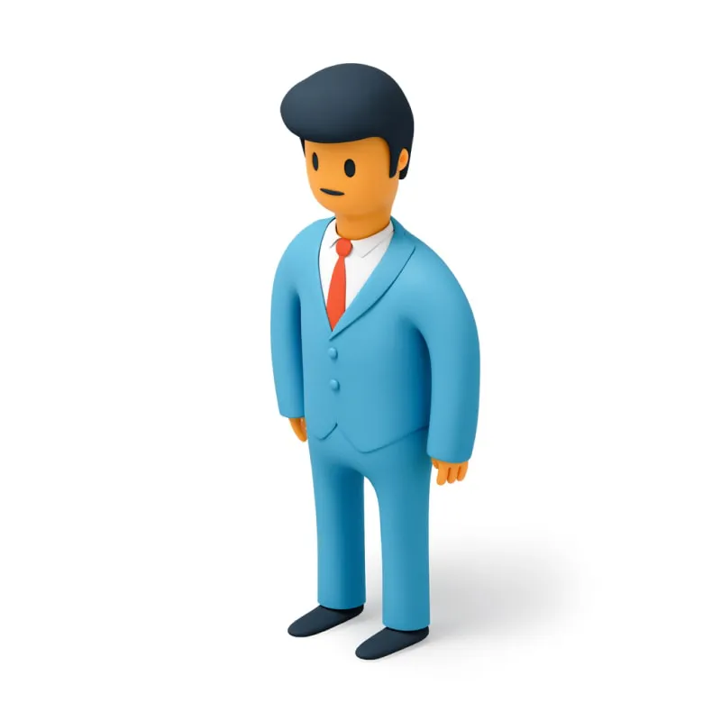 Model in 3D Flame style
